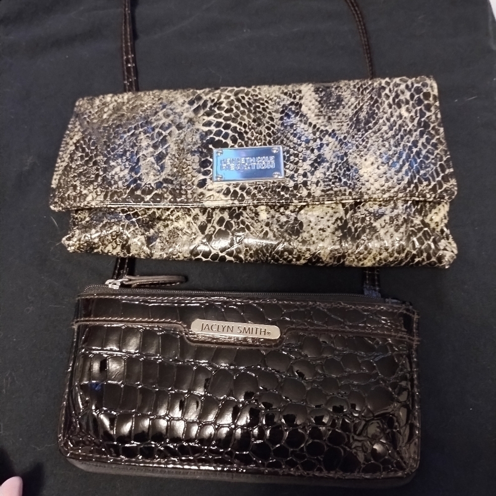 Kenneth Cole reaction fold over wallet and Jaclyn Smith strappy wallet